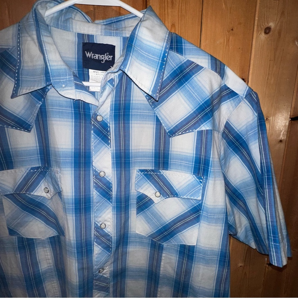 Vintage Wrangler Men's Plaid Pearl Snap Shirt
